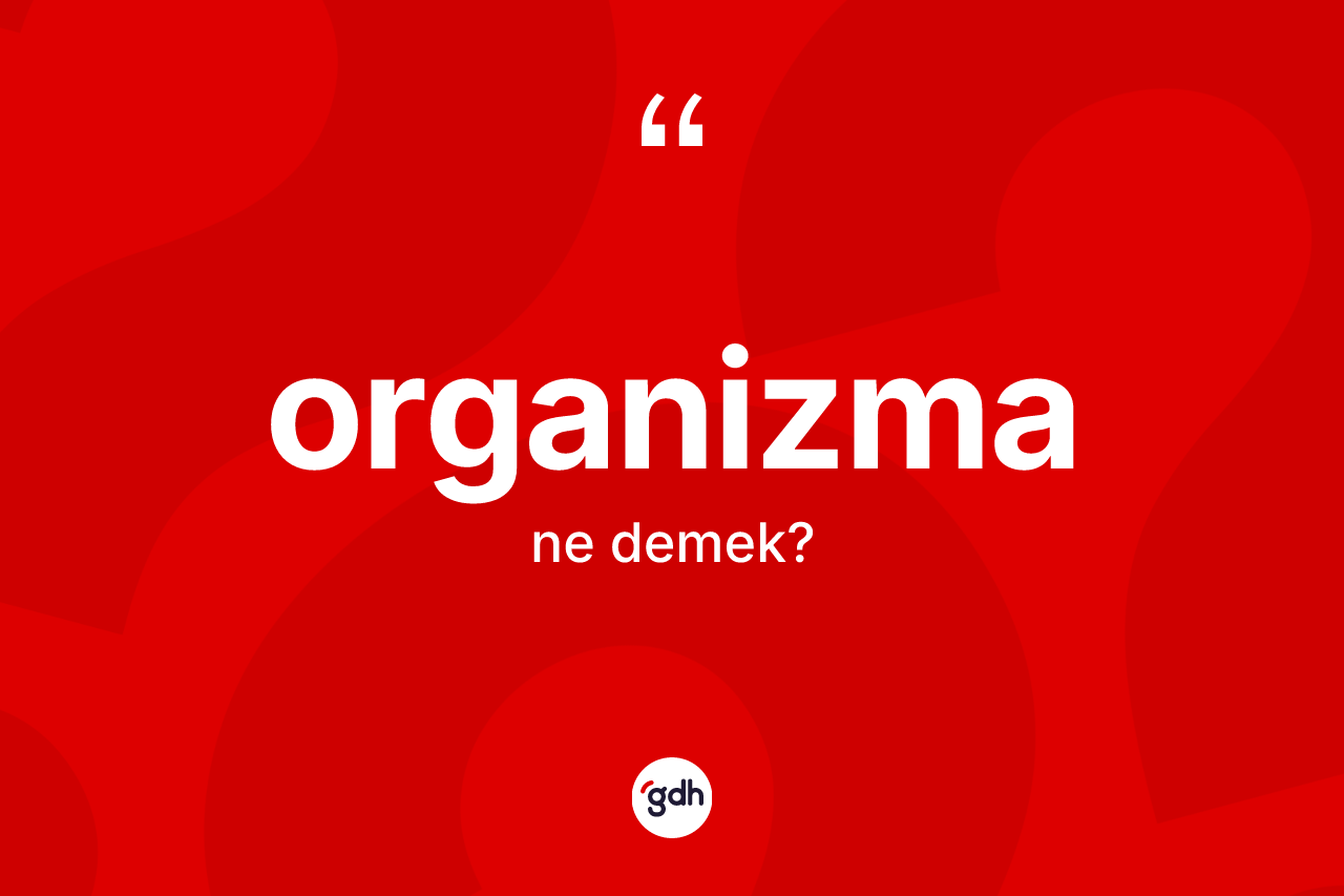 Organizma nedir? Organizma kelimesinin özellikleri nelerdir?