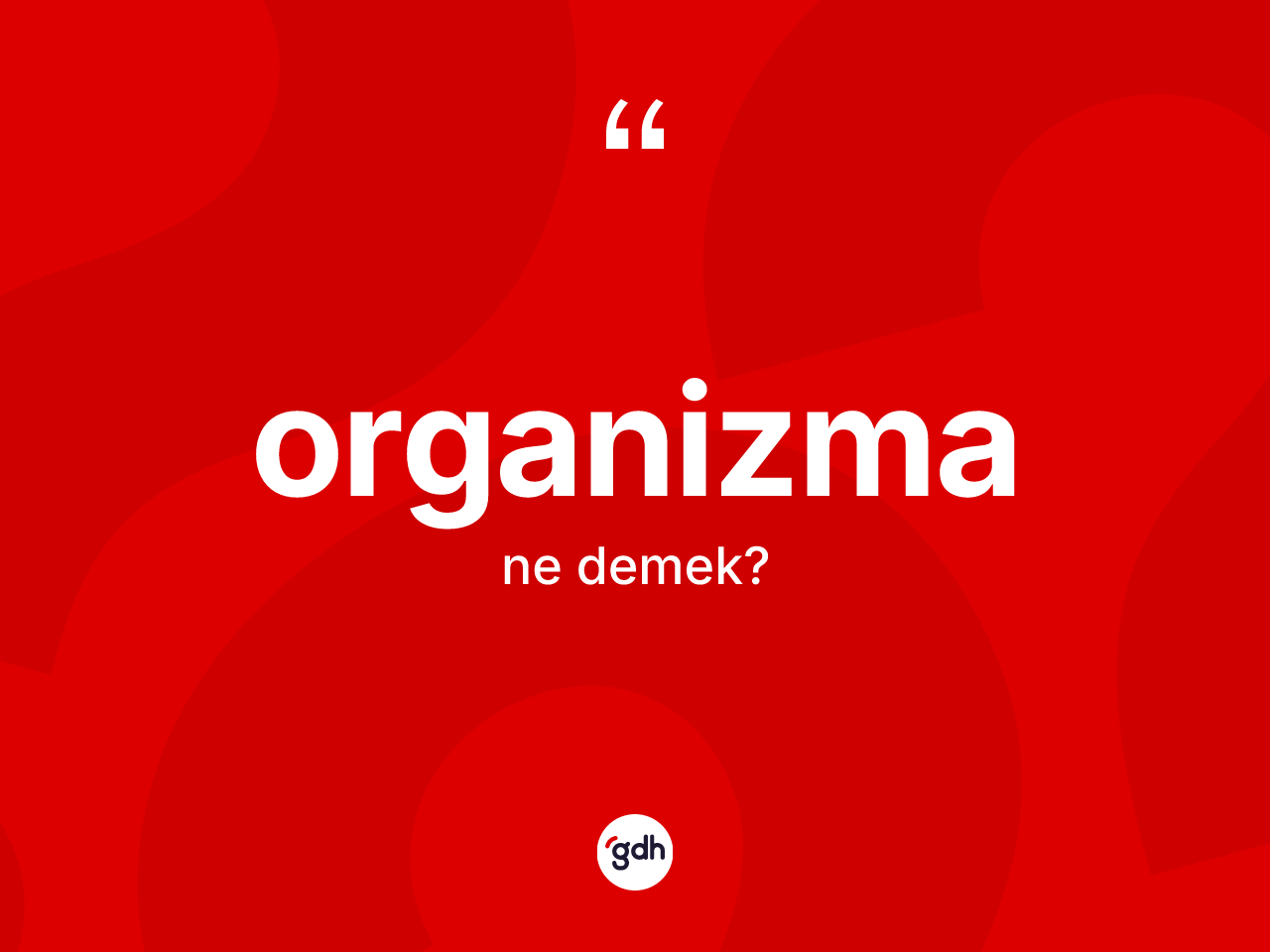 Organizma nedir? Organizma kelimesinin özellikleri nelerdir?