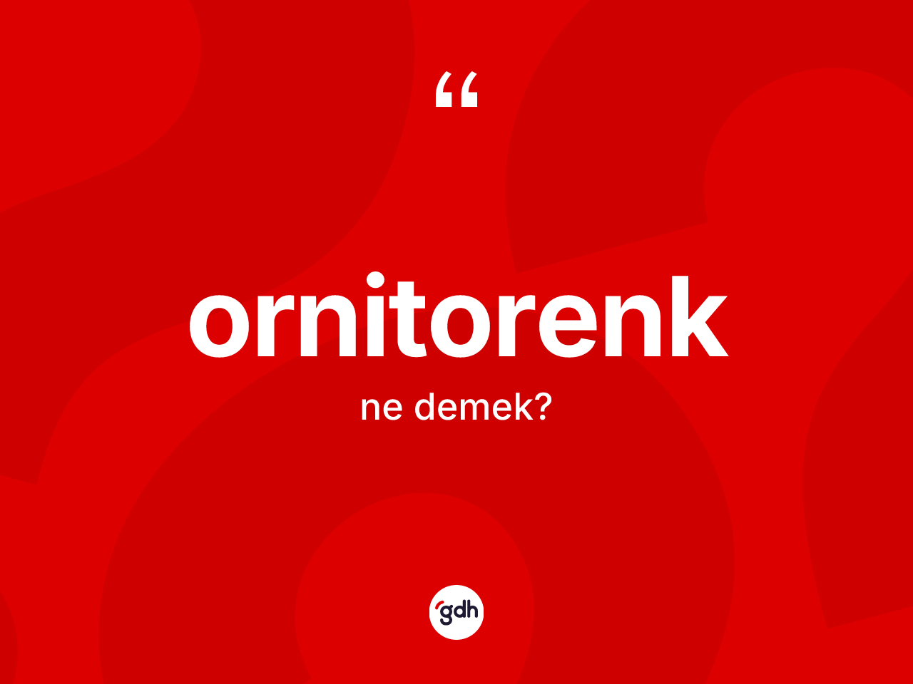 Ornitorenk kelimesinin tanımı nedir? Ornitorengin sözlükteki anlamı nedir?