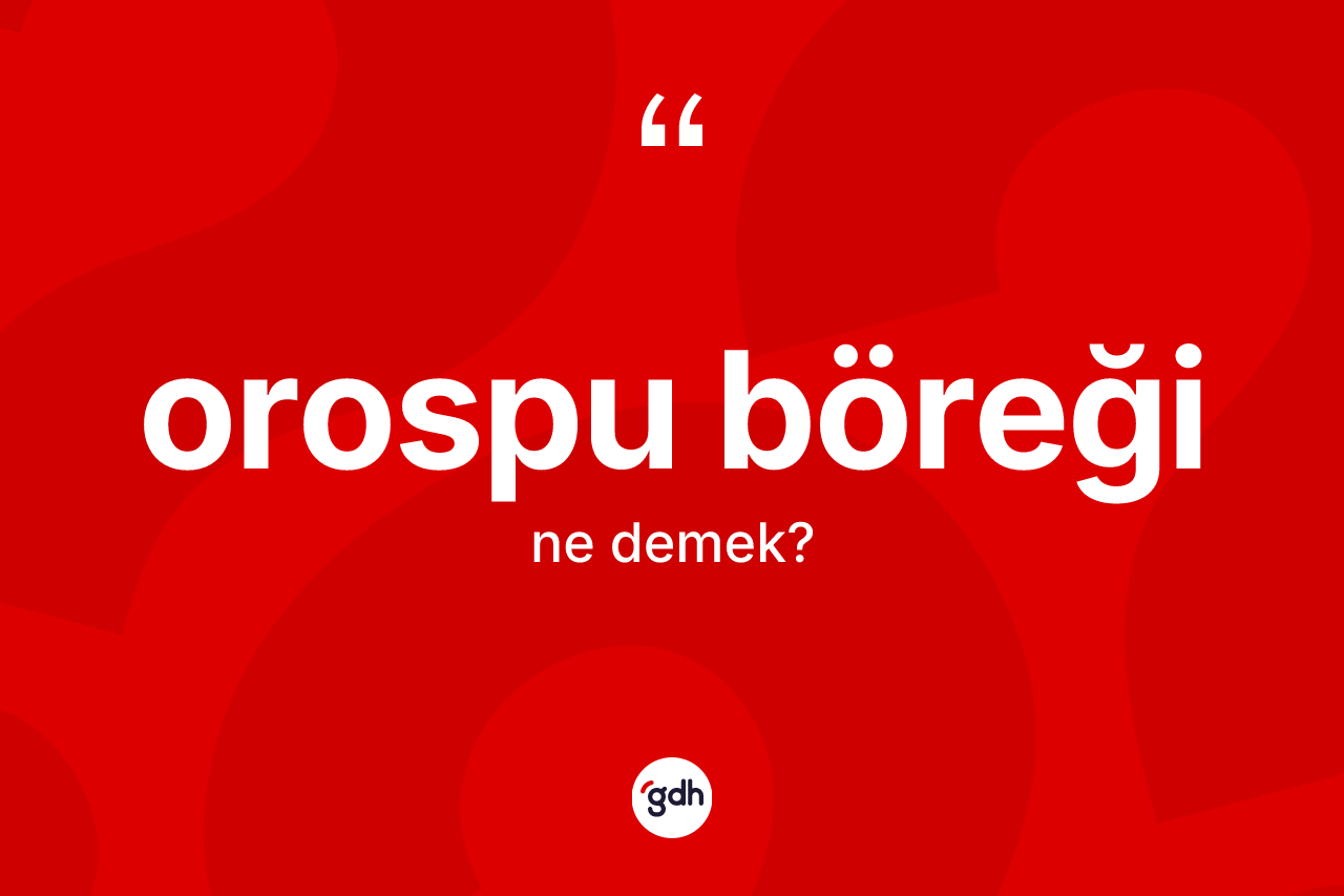 Orospu böreği ne demek? Orospu böreğinin kısaca tanımı nedir?