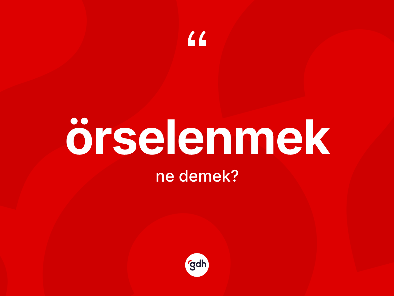Örselenmek kelimesi nedir? Örselenmeğin kısaca tanımı nedir?