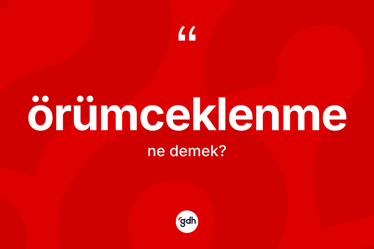 Örümceklenme ne anlama gelir? Örümceklenme kelimesinin özellikleri nelerdir?