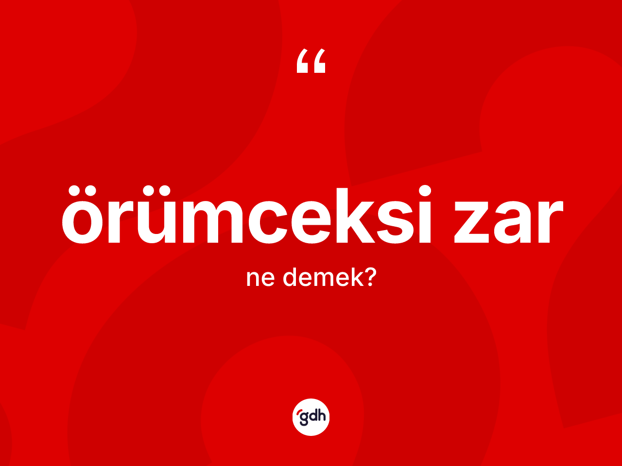 Örümceksi zar kelimesinin sözlükteki tanımı nedir? Örümceksi zarın kısaca tanımı nedir?