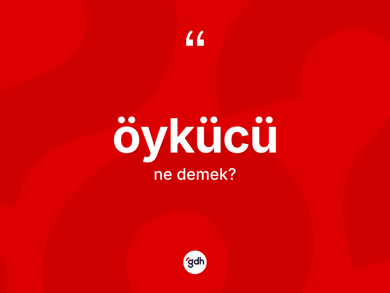 Öykücü ne demek? Öykücünün sözlükteki anlamı nedir?