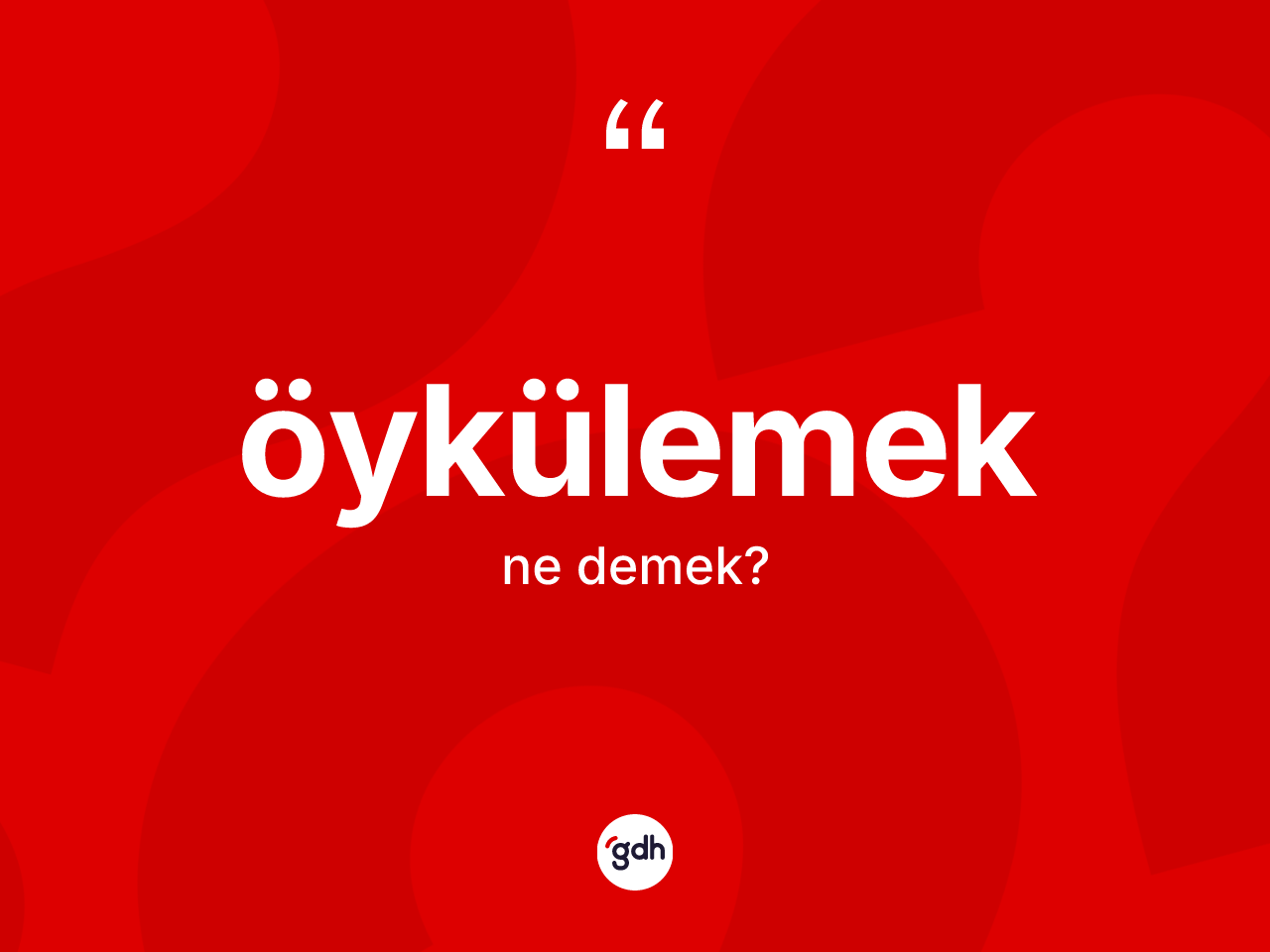 Öykülemek ne anlama gelir? Öykülemeğin TDK'ya göre anlamı nedir?