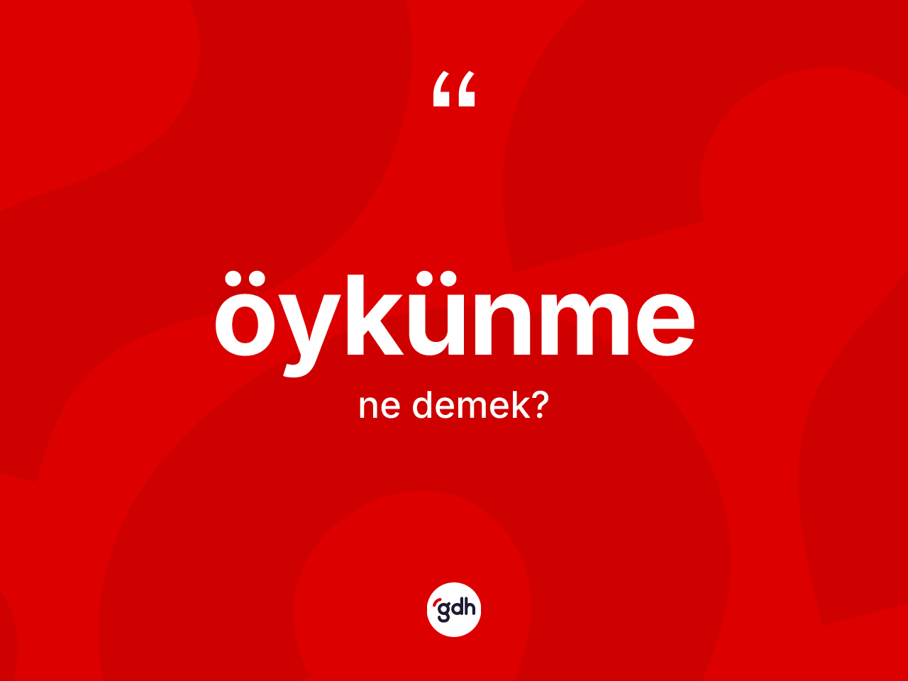 Öykünme kelimesinin anlamı nedir? Öykünme kelimesinin özellikleri nelerdir?