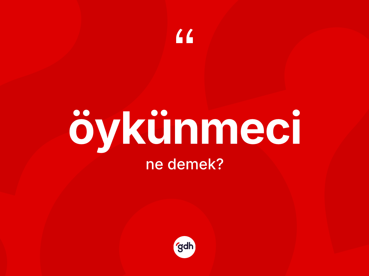 Öykünmeci ne anlama gelir? Öykünmeci kelimesinin kaç farklı anlamı var?
