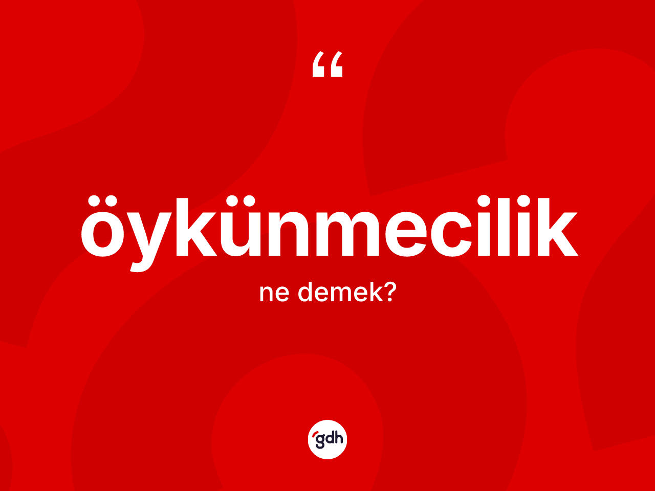Öykünmecilik kelimesinin anlamı nedir? Öykünmecilik kelimesinin TDK'ya göre açıklaması nedir?