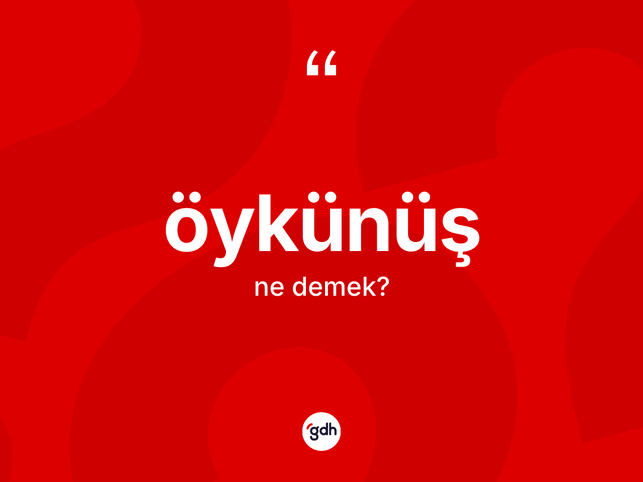 Öykünüş kelimesinin sözlükteki tanımı nedir? Öykünüş kelimesinin TDK'ya göre açıklaması nedir?