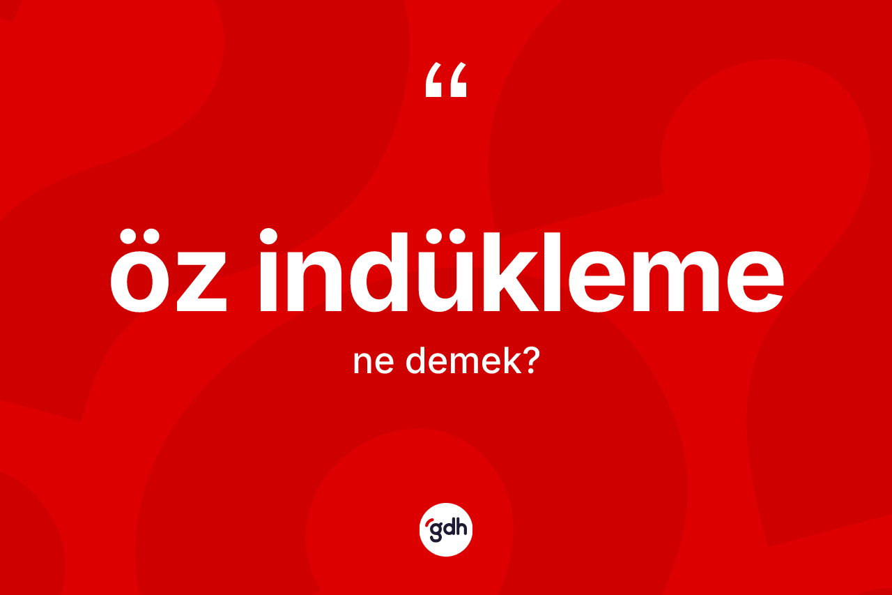 Öz indükleme kelimesi nedir? Öz indüklemenin kısaca tanımı nedir?