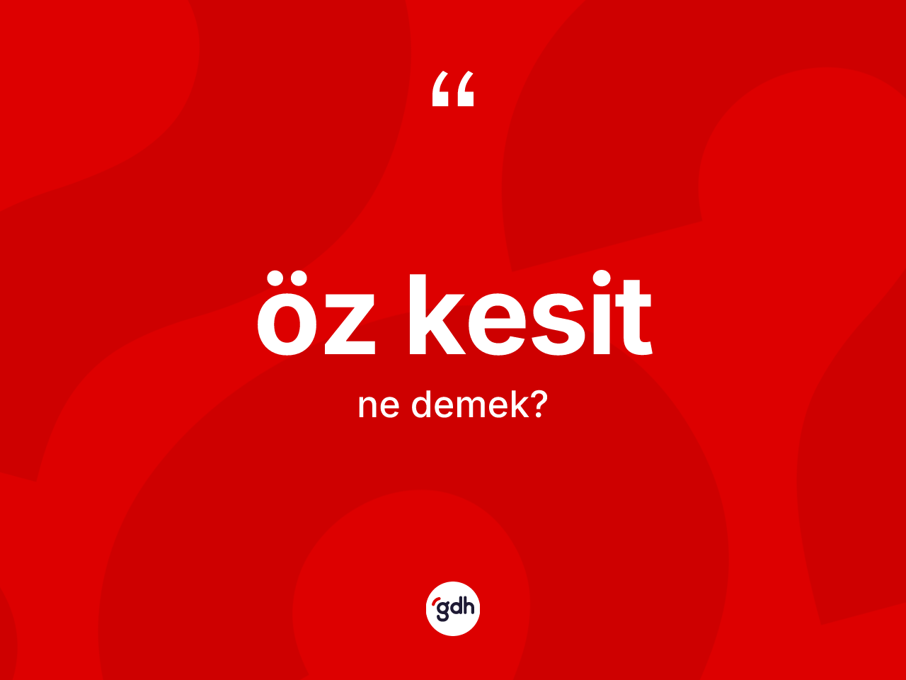 Öz kesit kelimesi nedir? Öz kesit kelimesinin özellikleri nelerdir?