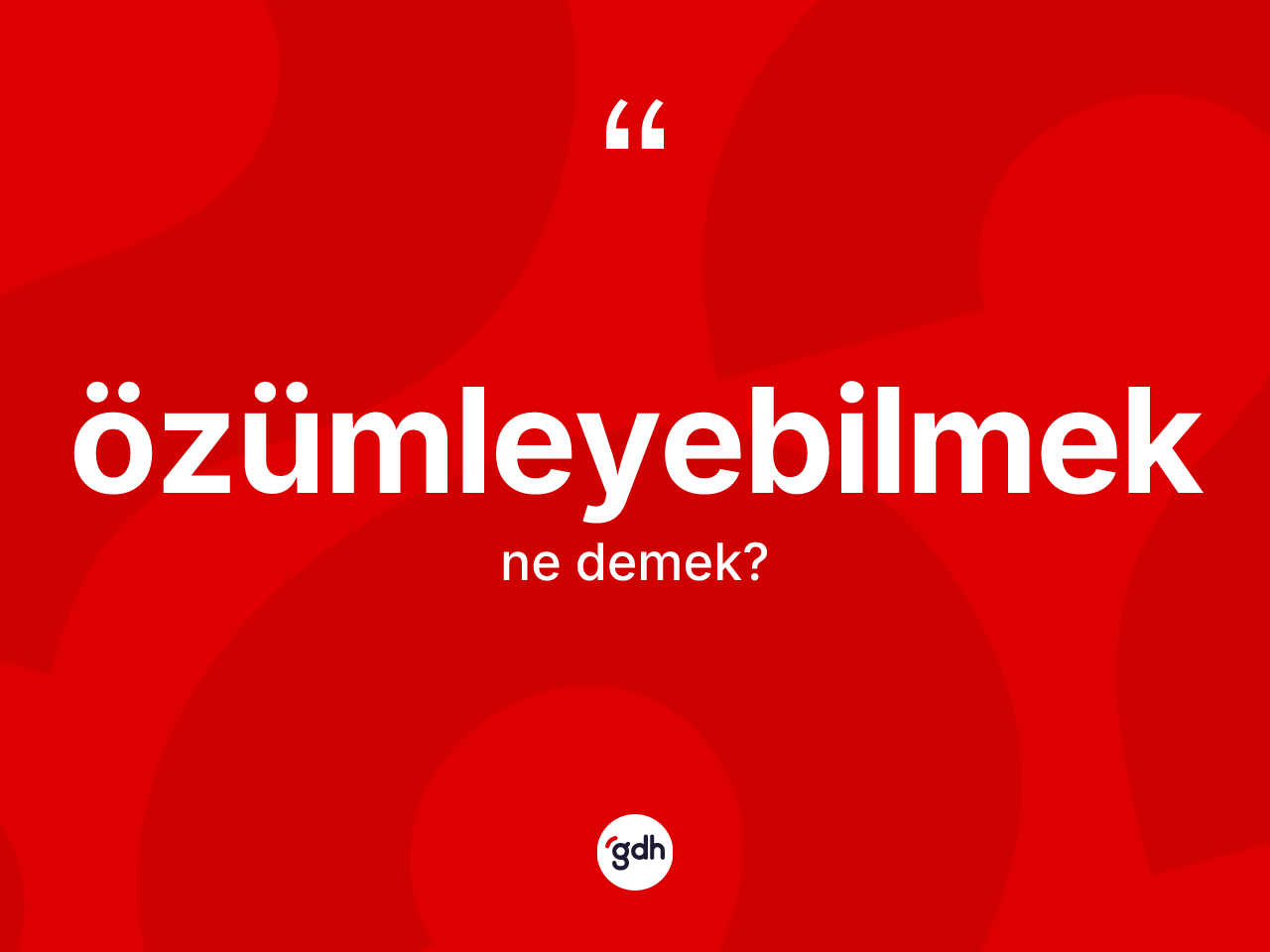 Özümleyebilmek kelimesinin sözlükteki tanımı nedir? Özümleyebilmeğin kısaca tanımı nedir?