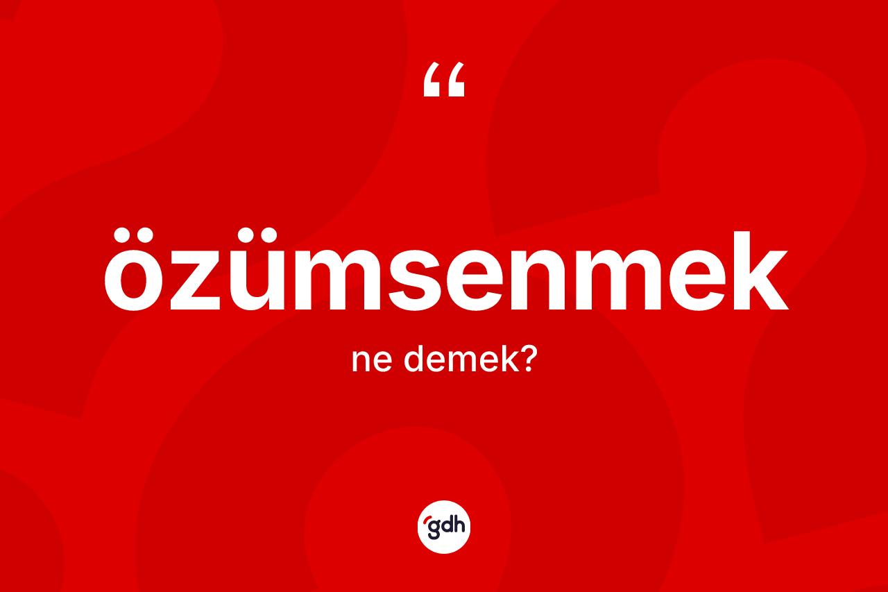 Özümsenmek kelimesinin anlamı nedir? Özümsenmeğin sözlükteki anlamı nedir?