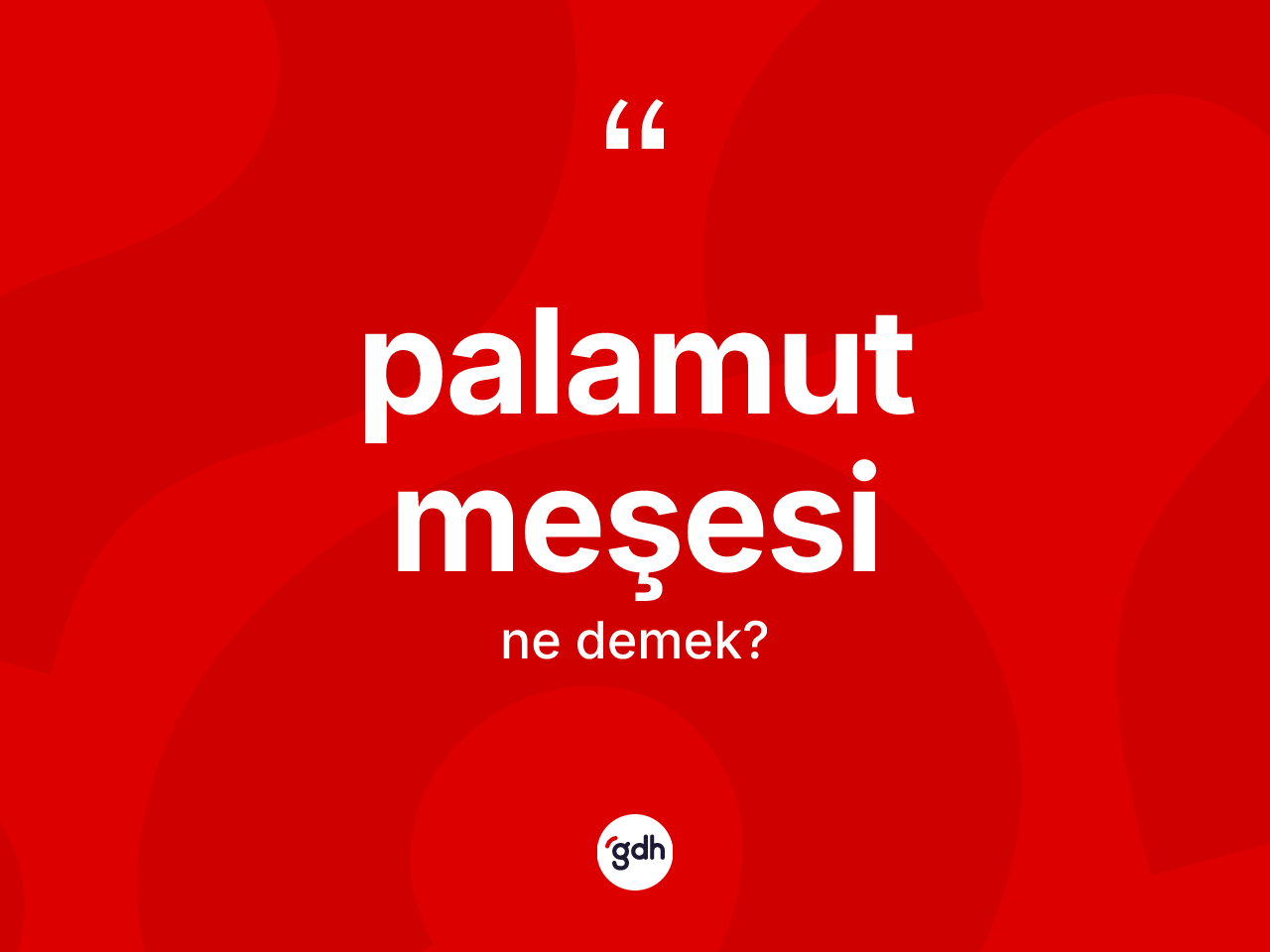 Palamut meşesi kelimesi ne anlama gelir? Palamut meşesinin kısaca tanımı nedir?