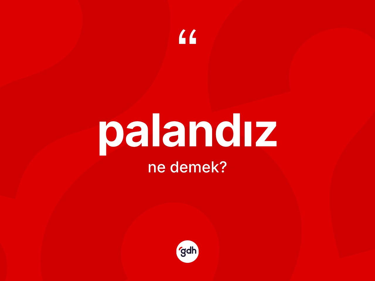 Palandız kelimesi ne demek? Palandız kelimesinin TDK'ya göre açıklaması nedir?