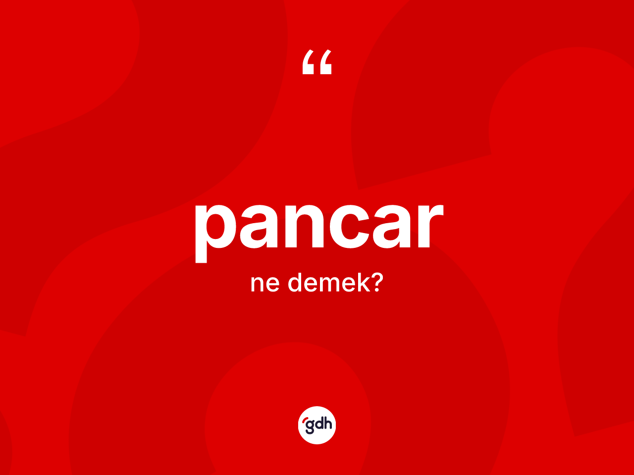 Pancar ne anlama gelir? Pancarın halk arasındaki kullanımı nasıldır?