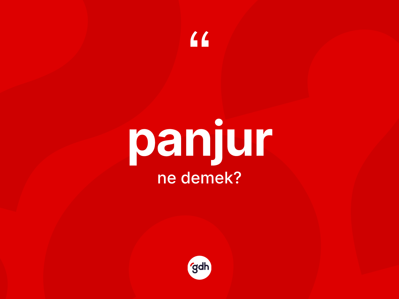 Panjur kelimesinin tanımı nedir? Panjurun halk arasındaki kullanımı nasıldır?