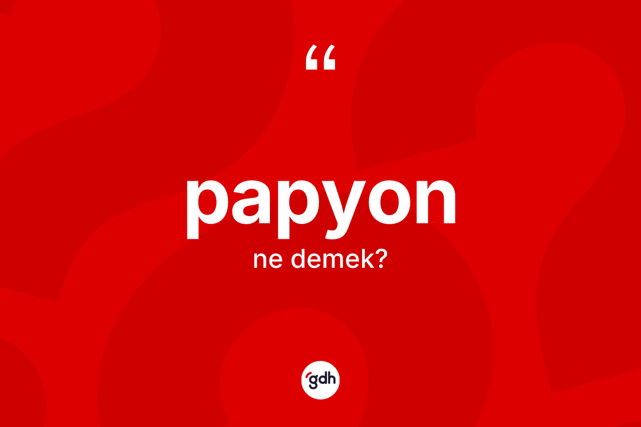 Papyon kelimesi ne anlama gelir? Papyonun halk arasındaki kullanımı nasıldır?