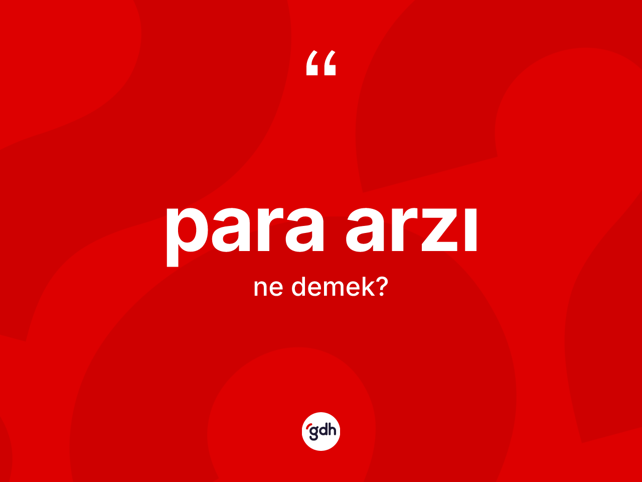 Para arzı ne anlama gelir? Para arzının TDK'ya göre anlamı nedir?