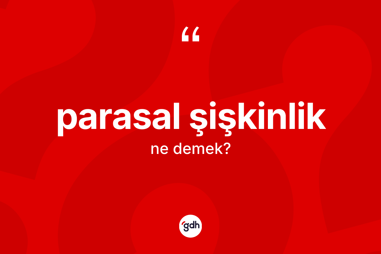 Parasal şişkinlik kelimesi nedir? Parasal şişkinlik kelimesinin kaç farklı anlamı var?