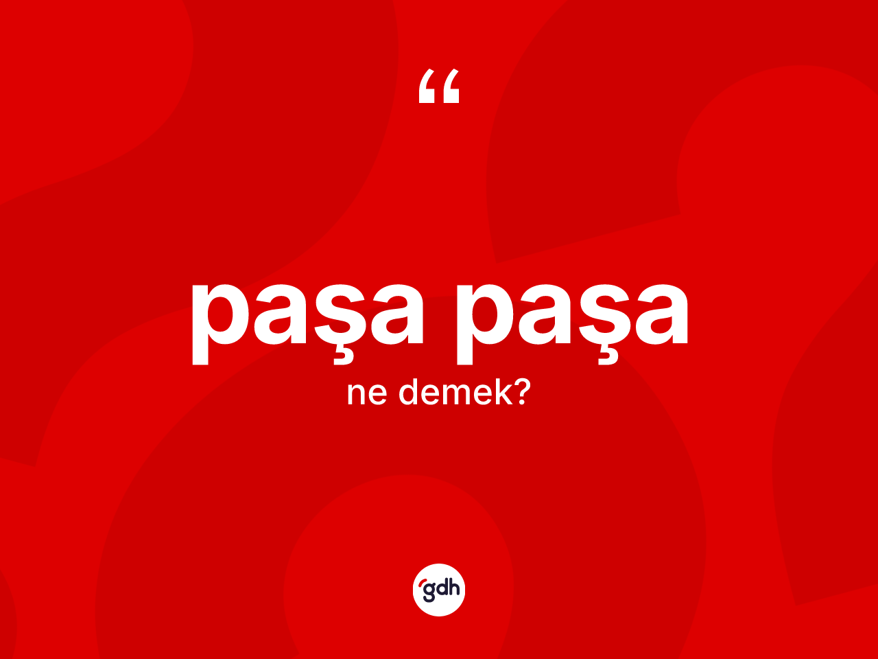 Paşa paşa kelimesi ne demek? Paşa paşanın kısaca tanımı nedir?