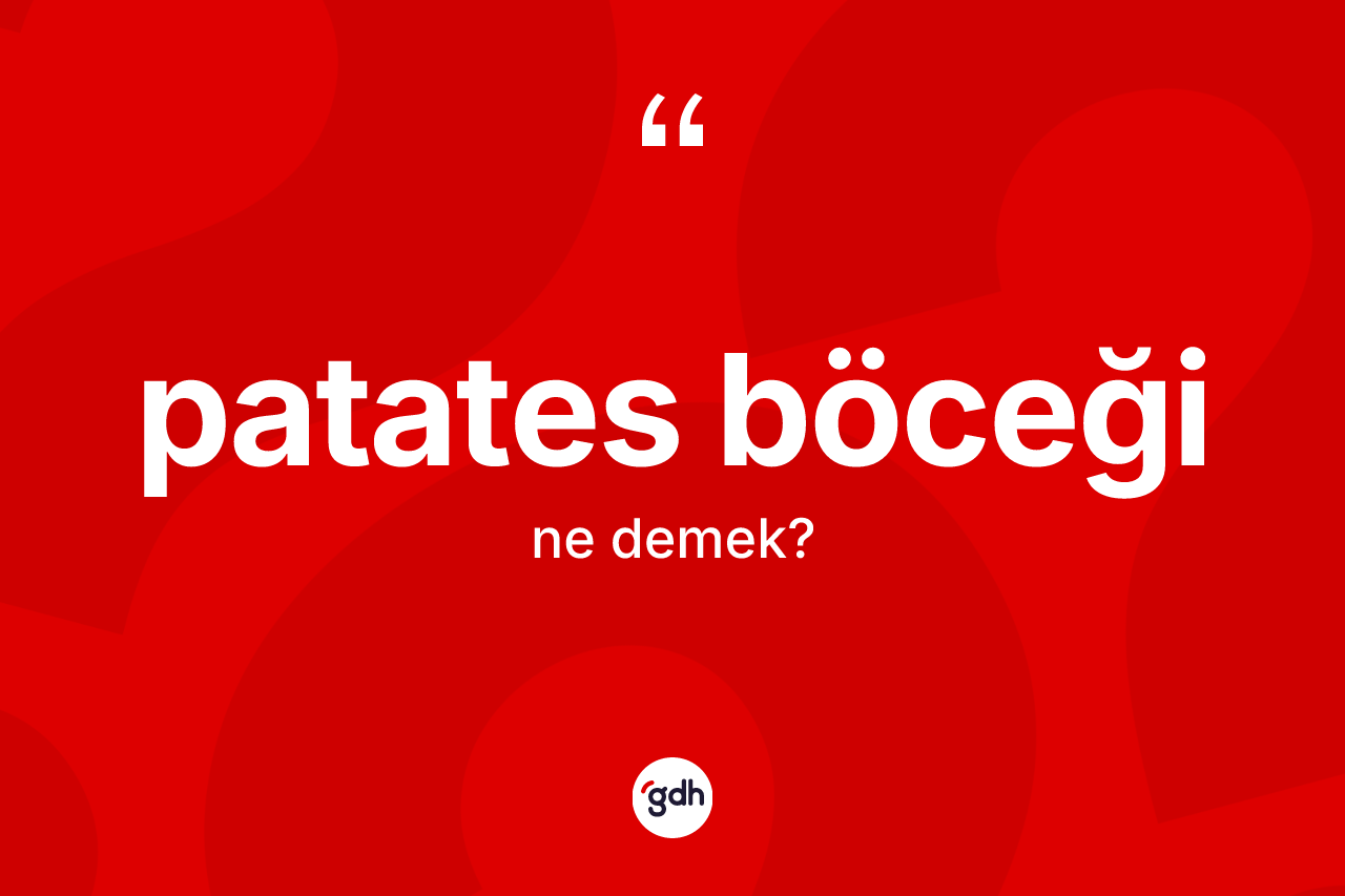 Patates böceği kelimesinin tanımı nedir? Patates böceğinin TDK'ya göre anlamı nedir?