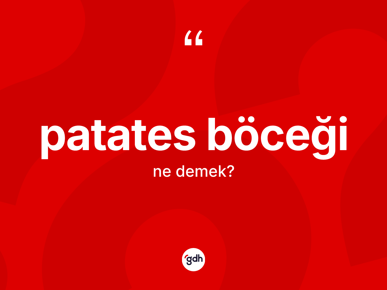 Patates böceği kelimesinin tanımı nedir? Patates böceğinin TDK'ya göre anlamı nedir?