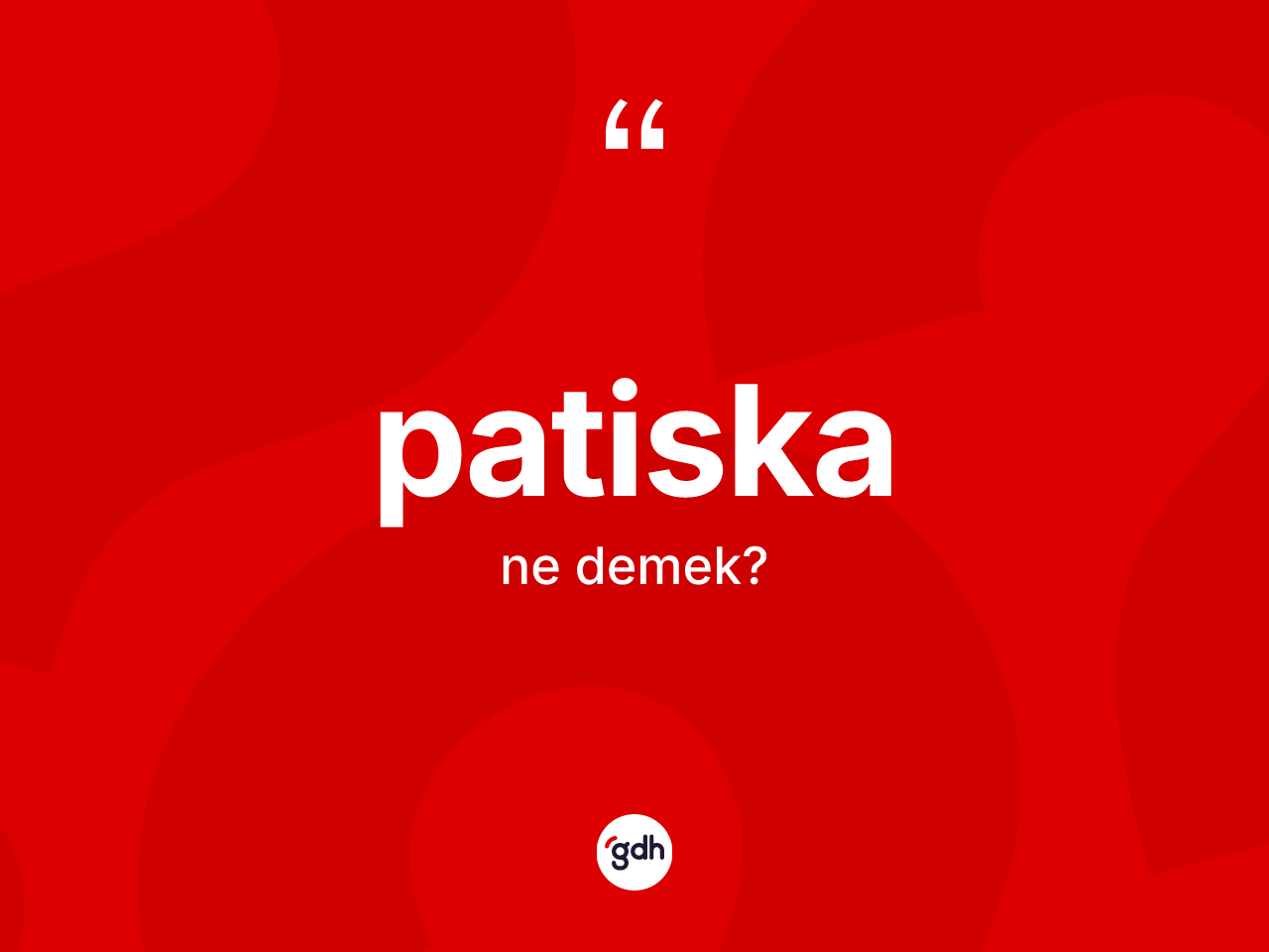 Patiska kelimesi ne anlama gelir? Patiska kelimesinin özellikleri nelerdir?
