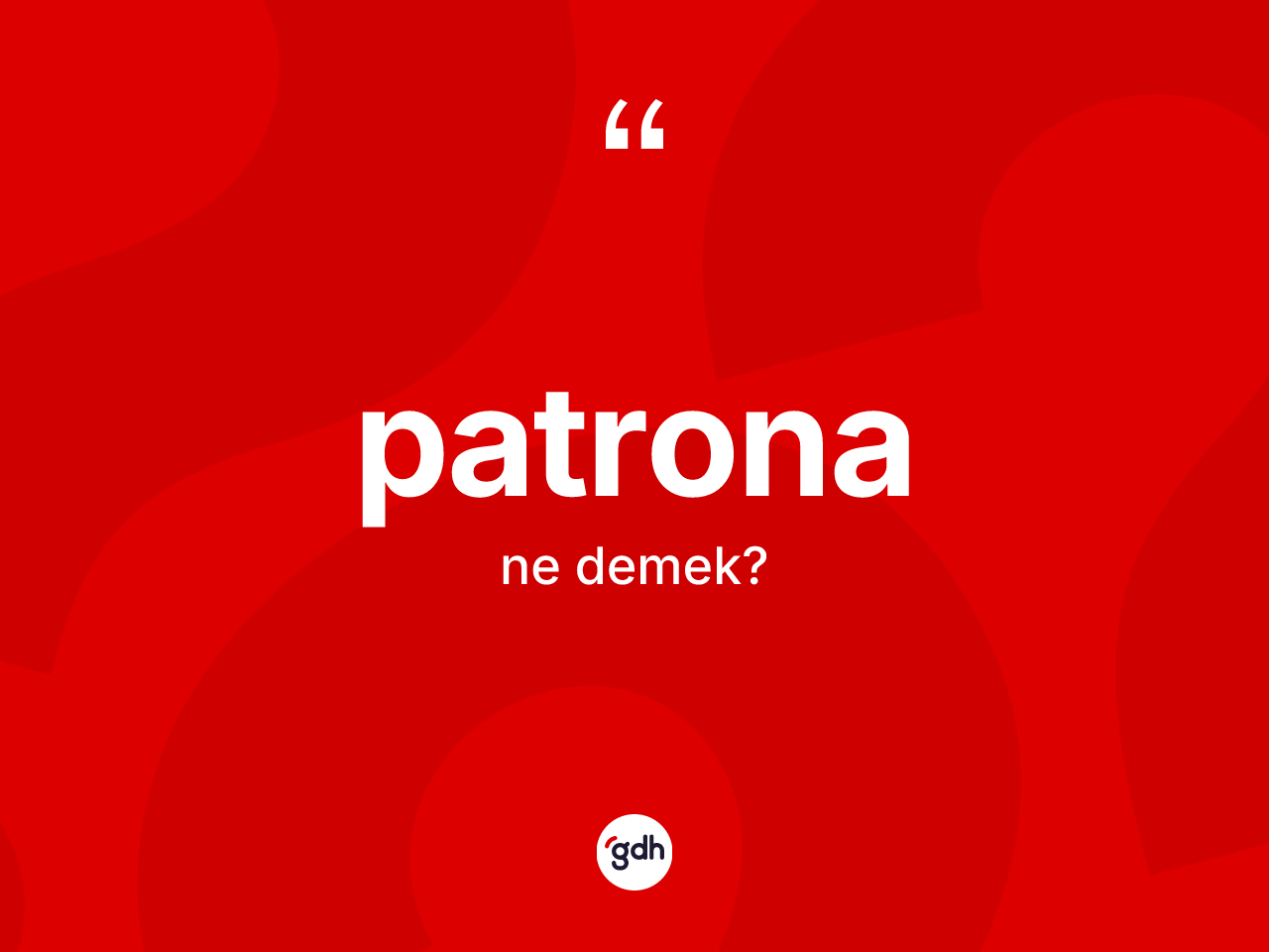 Patrona kelimesinin anlamı nedir? Patrona kelimesinin kaç farklı anlamı var?