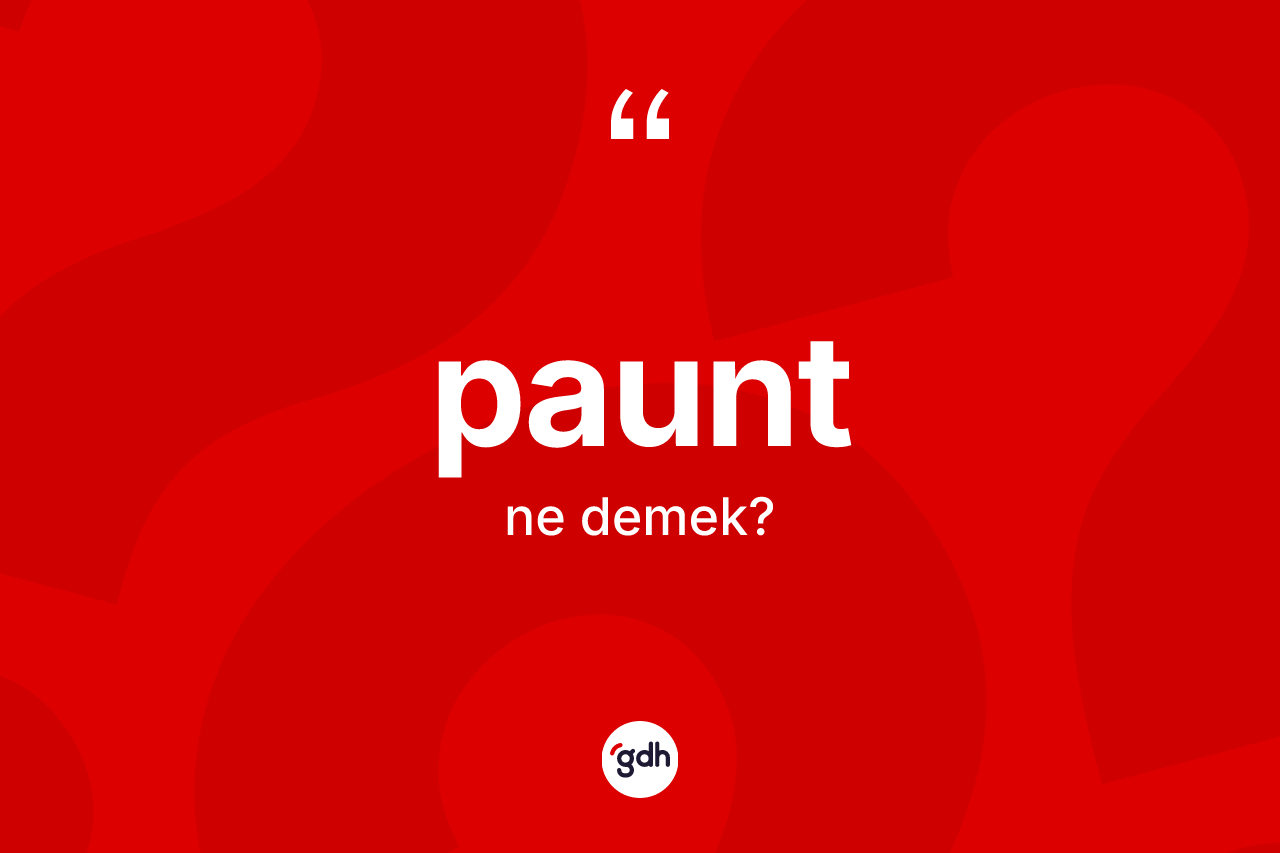 Paunt kelimesinin anlamı nedir? Paundun halk arasındaki kullanımı nasıldır?