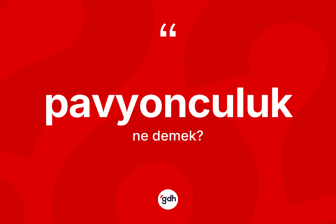 Pavyonculuk nedir? Pavyonculuk kelimesinin özellikleri nelerdir?