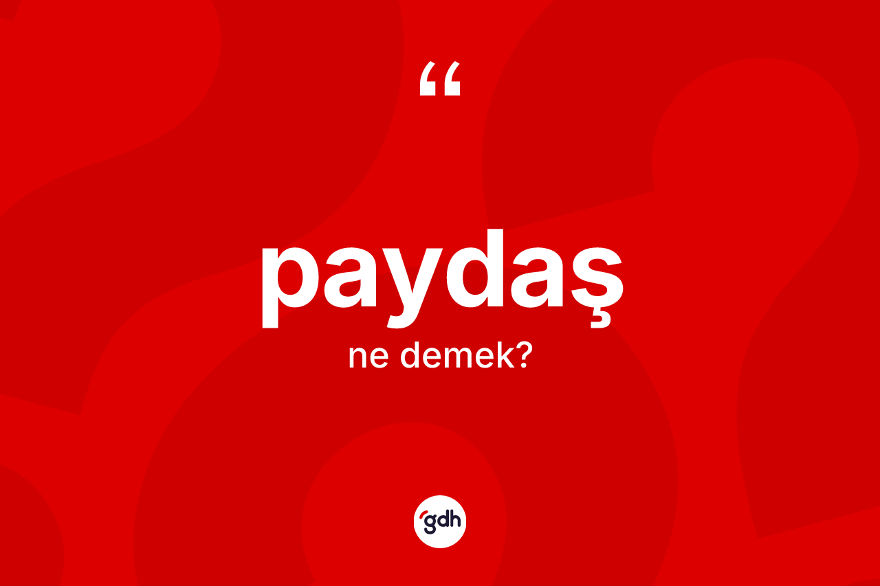 Paydaş kelimesinin tanımı nedir? Paydaşın TDK'ya göre anlamı nedir?