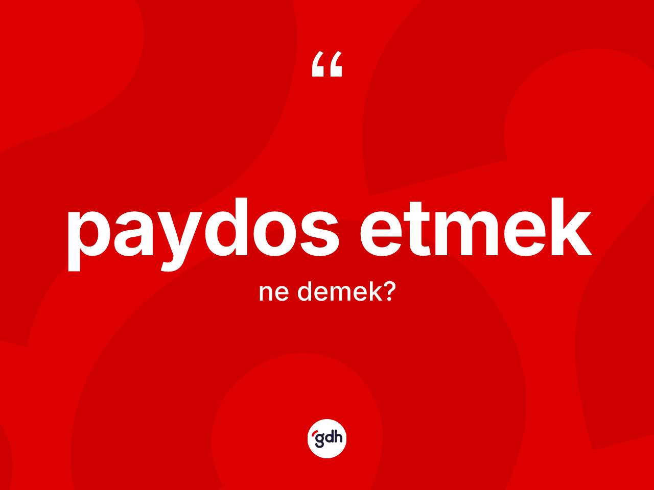 Paydos etmek ifadesinin anlamı nedir? Paydos etmek ifadesi hangi durumlarda kullanılır