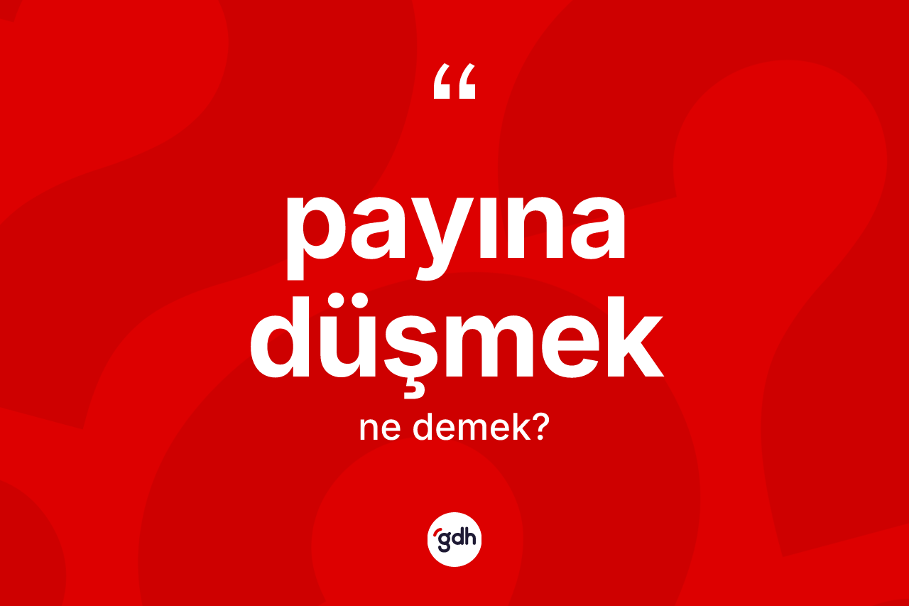 Payına düşmek deyimi ne anlama gelir? Payına düşmek ifadesi nasıl kullanılır?