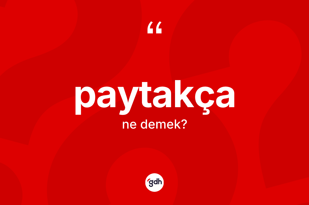 Paytakça kelimesinin tanımı nedir? Paytakça kelimesinin özellikleri nelerdir?