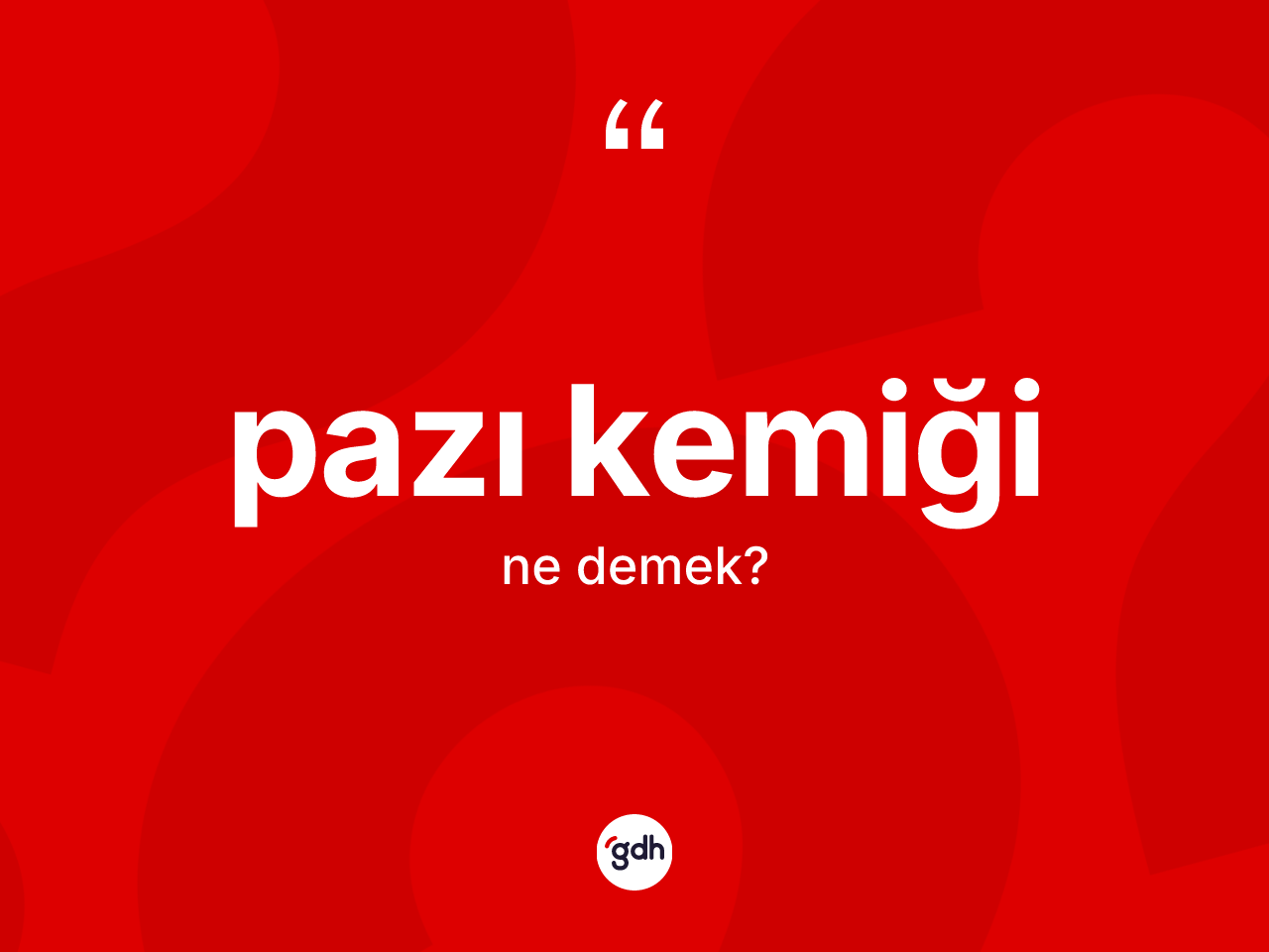 Pazı kemiği kelimesinin tanımı nedir? Pazı kemiğinin kısaca tanımı nedir?
