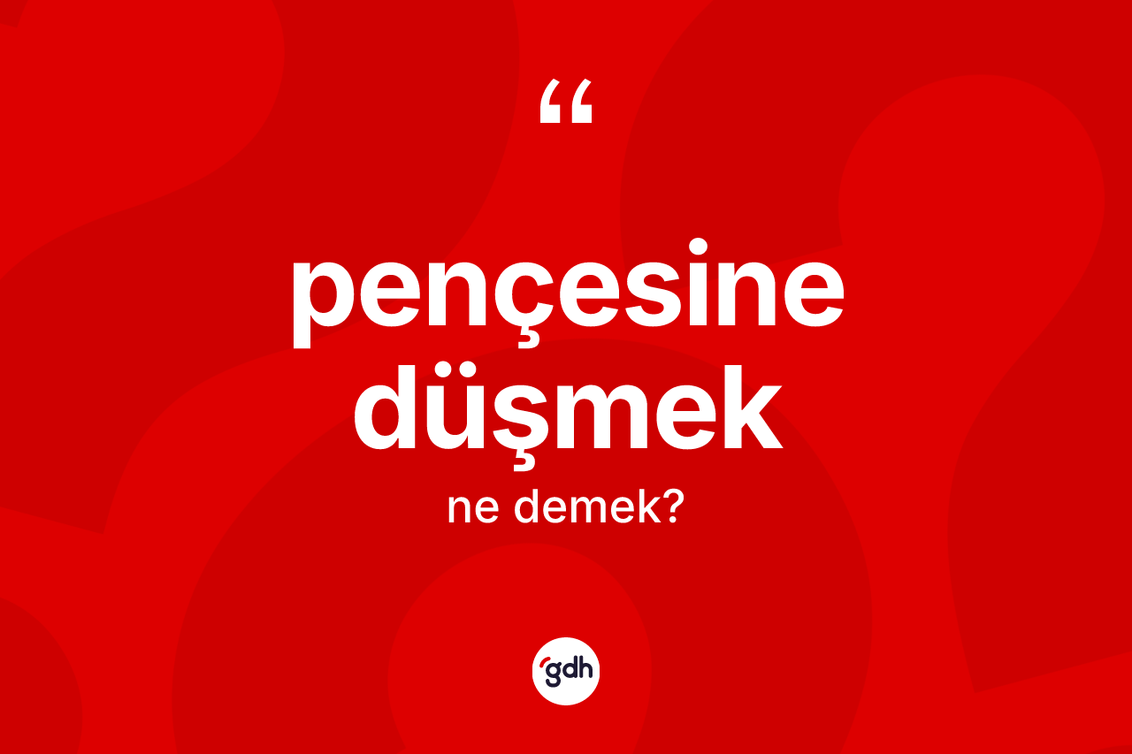Pençesine düşmek ifadesinin kısaca anlamı nedir? Pençesine düşmek sözü nerede kullanılır?