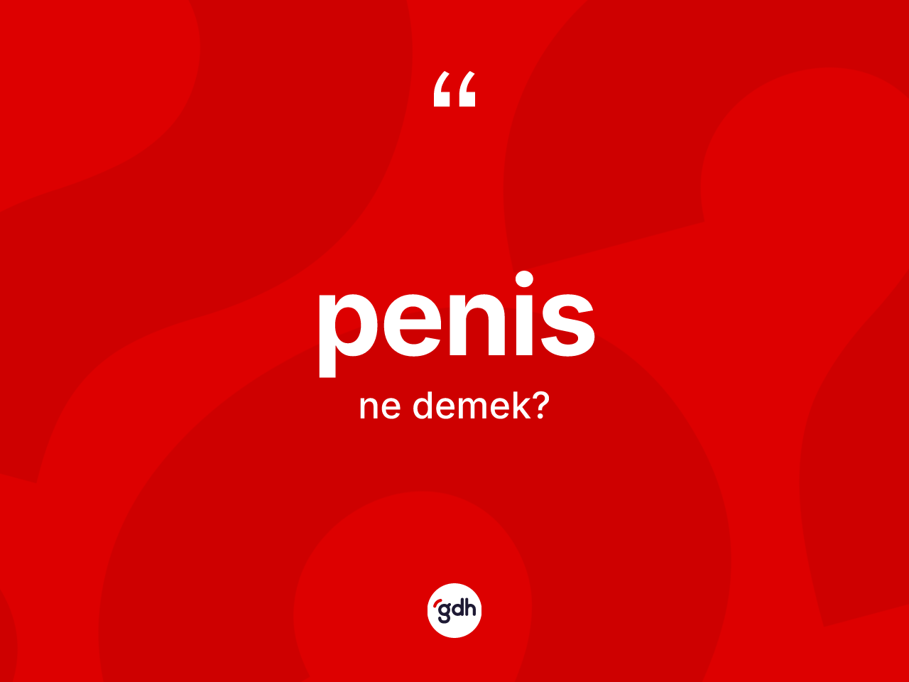Penis kelimesi nedir? Penis kelimesinin TDK'ya göre açıklaması nedir?
