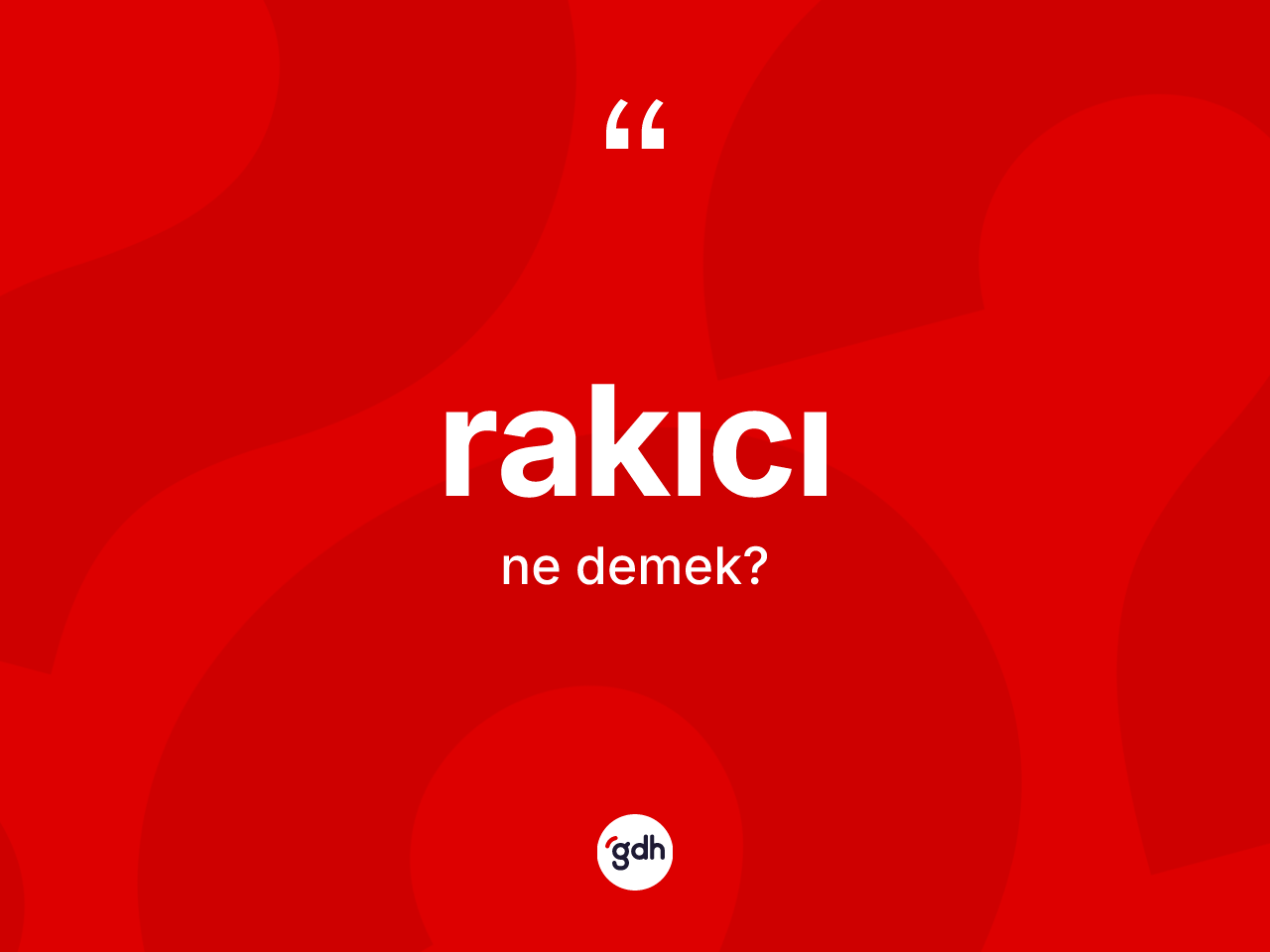 Rakıcı nedir? Rakıcının TDK'ya göre anlamı nedir?