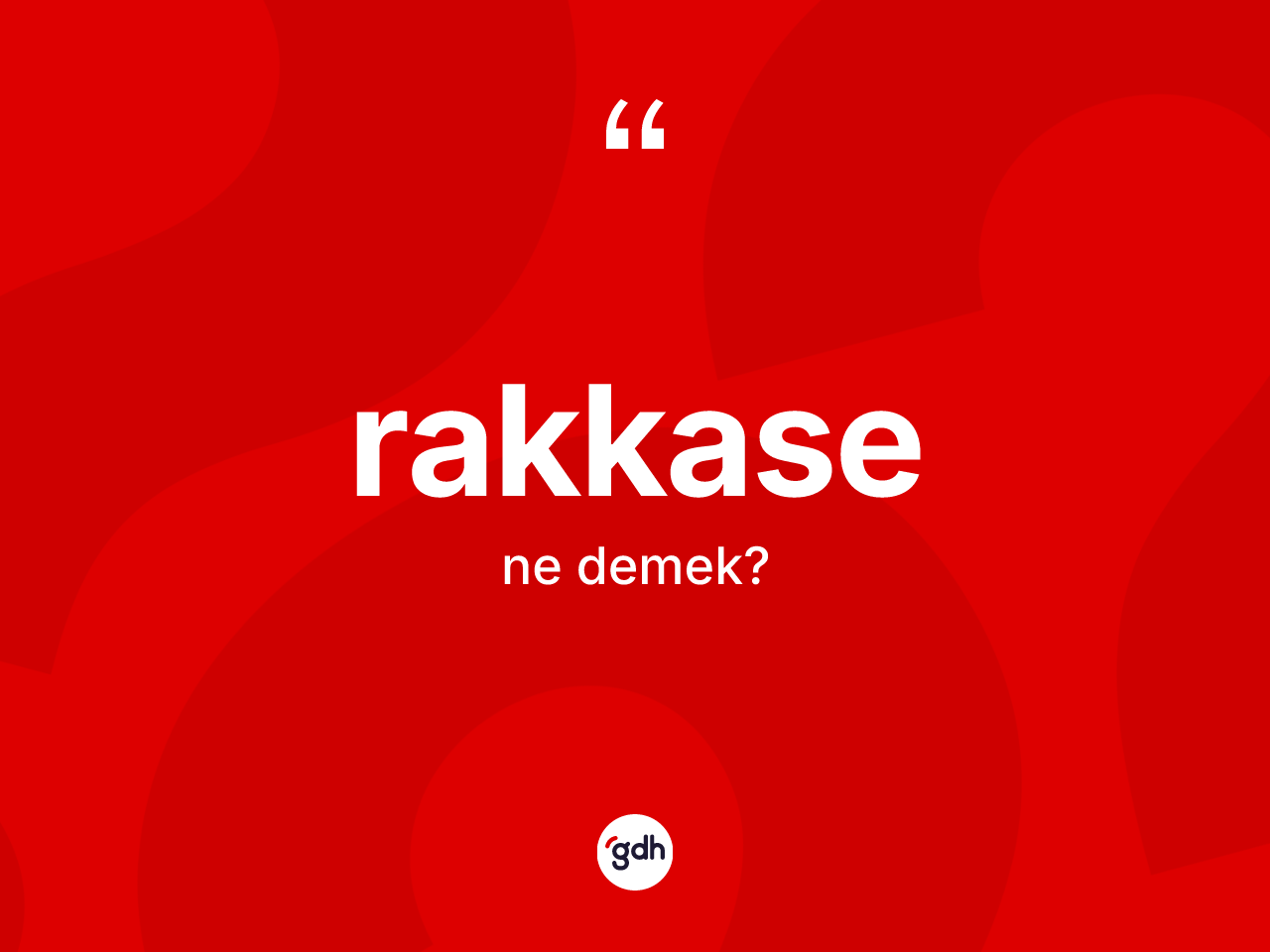 Rakkase kelimesi ne anlama gelir? Rakkasenin TDK'ya göre anlamı nedir?