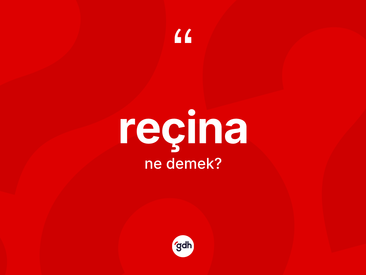 Reçina ne anlama gelir? Reçinanın TDK'ya göre anlamı nedir?