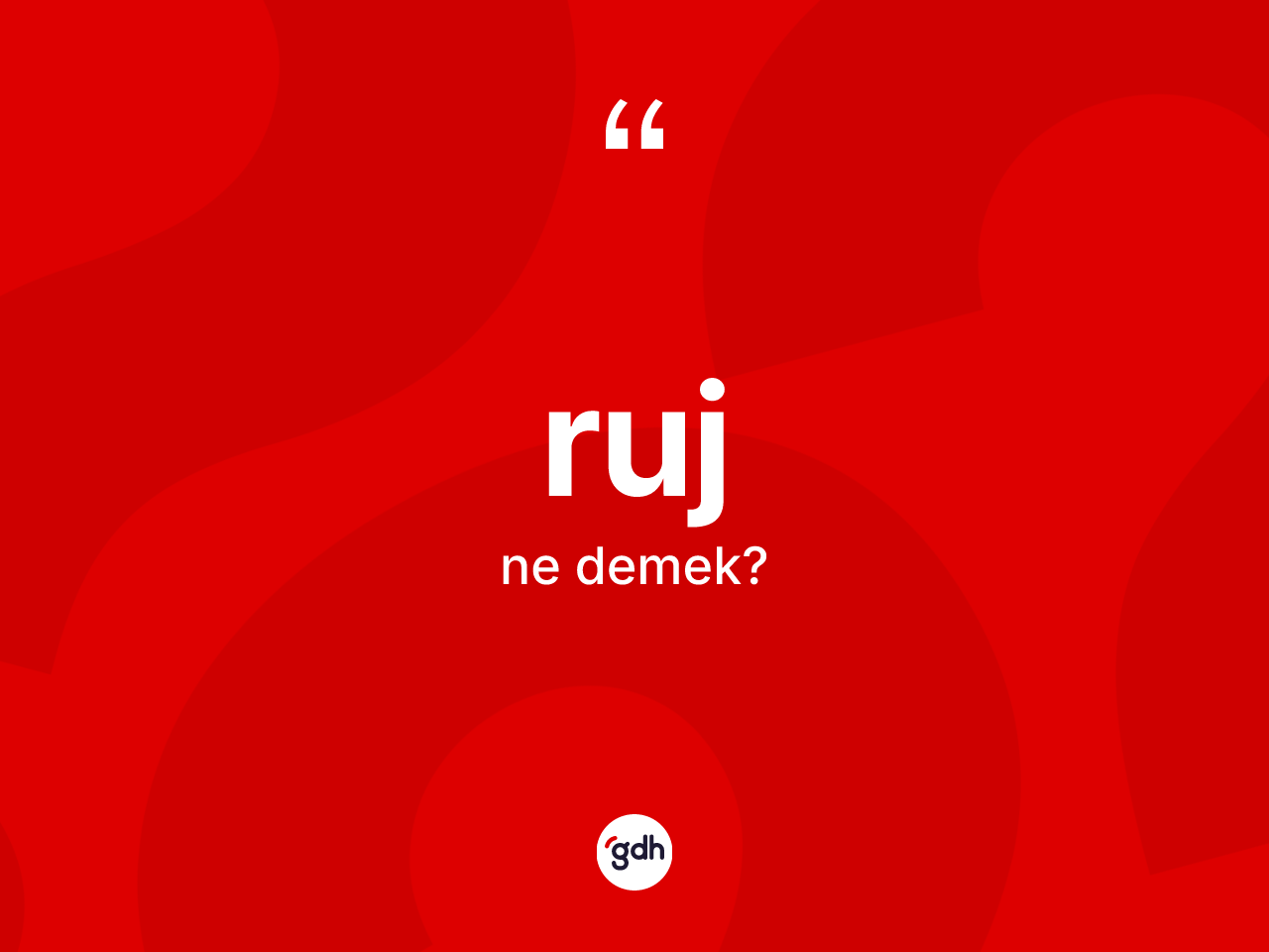 Ruj kelimesinin sözlükteki tanımı nedir? Ruj kelimesinin TDK'ya göre açıklaması nedir?