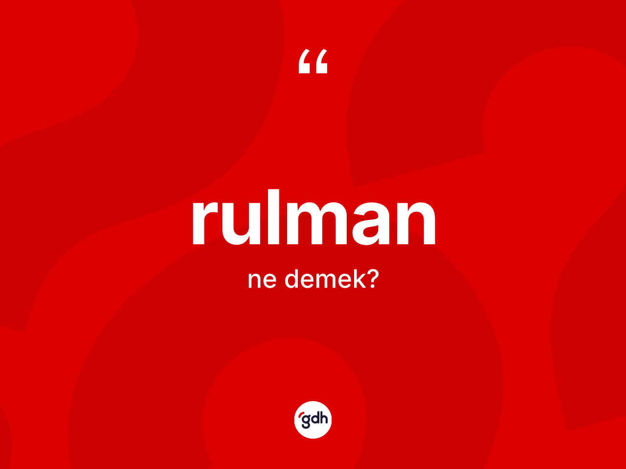 Rulman kelimesinin tanımı nedir? Rulman kelimesinin kaç farklı anlamı var?