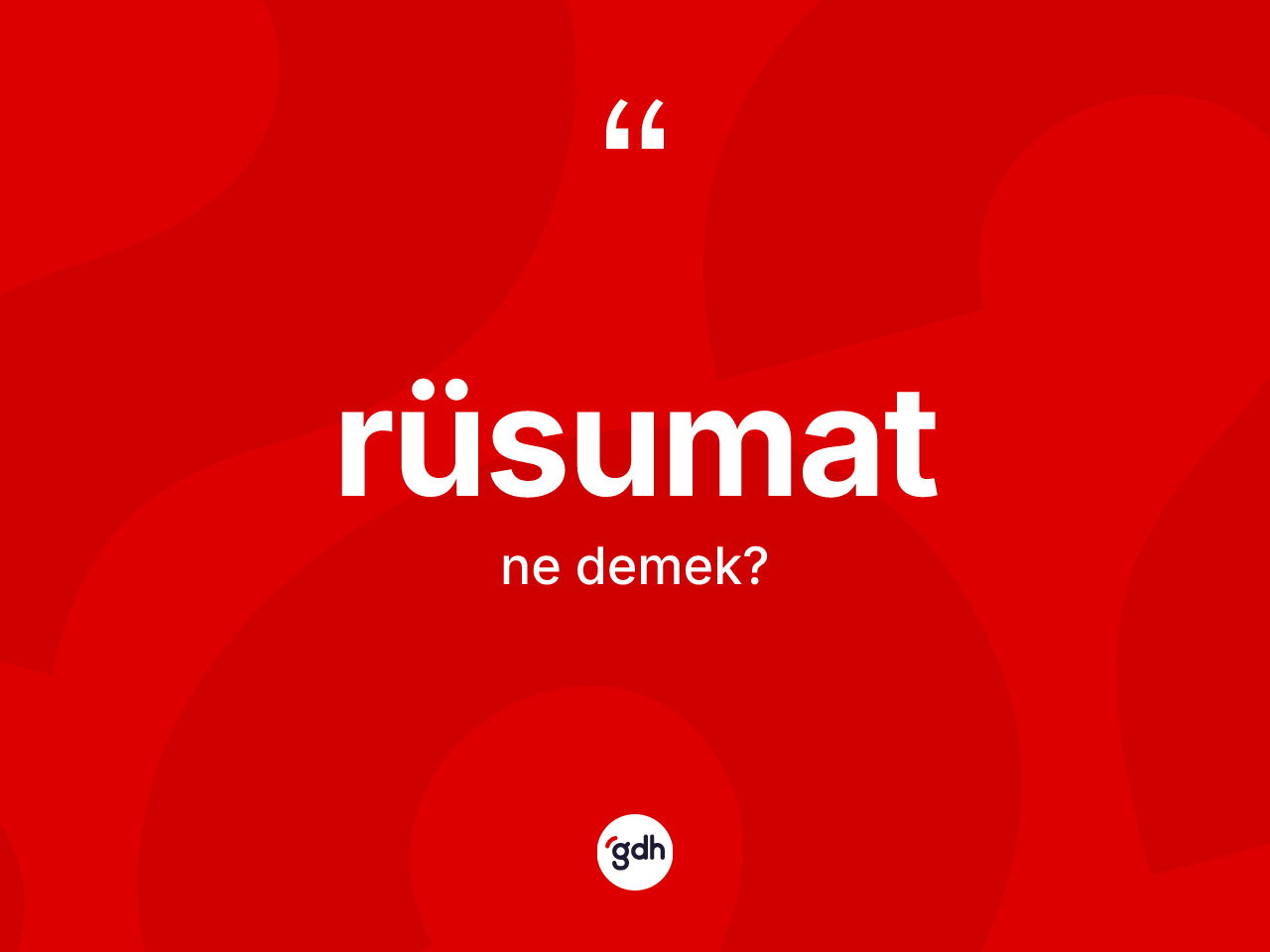 Rüsumat ne demek? Rüsumatın kısaca tanımı nedir?