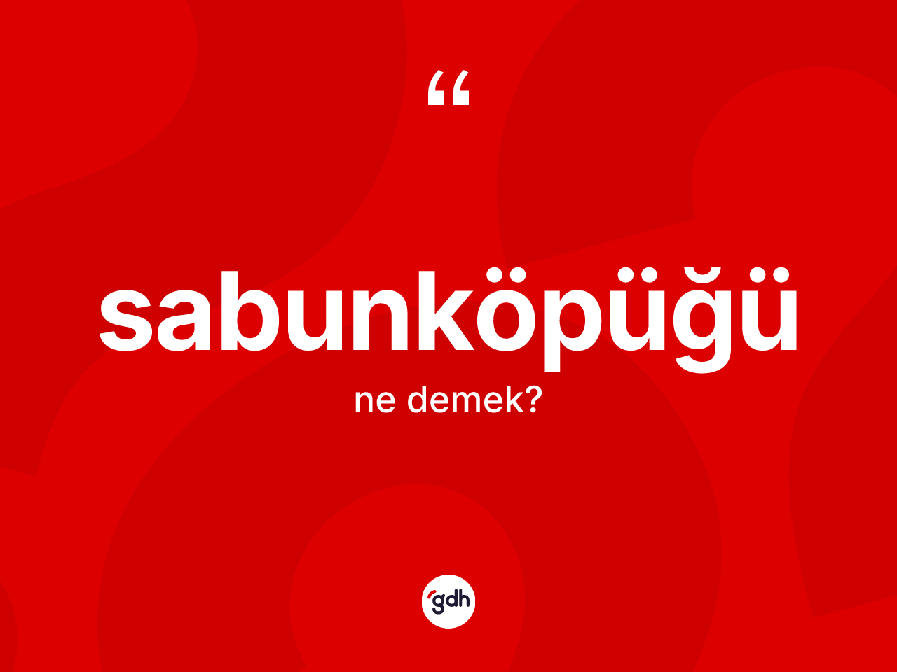 Sabunköpüğü ne anlama gelir? Sabunköpüğü kelimesinin TDK anlamı nedir?