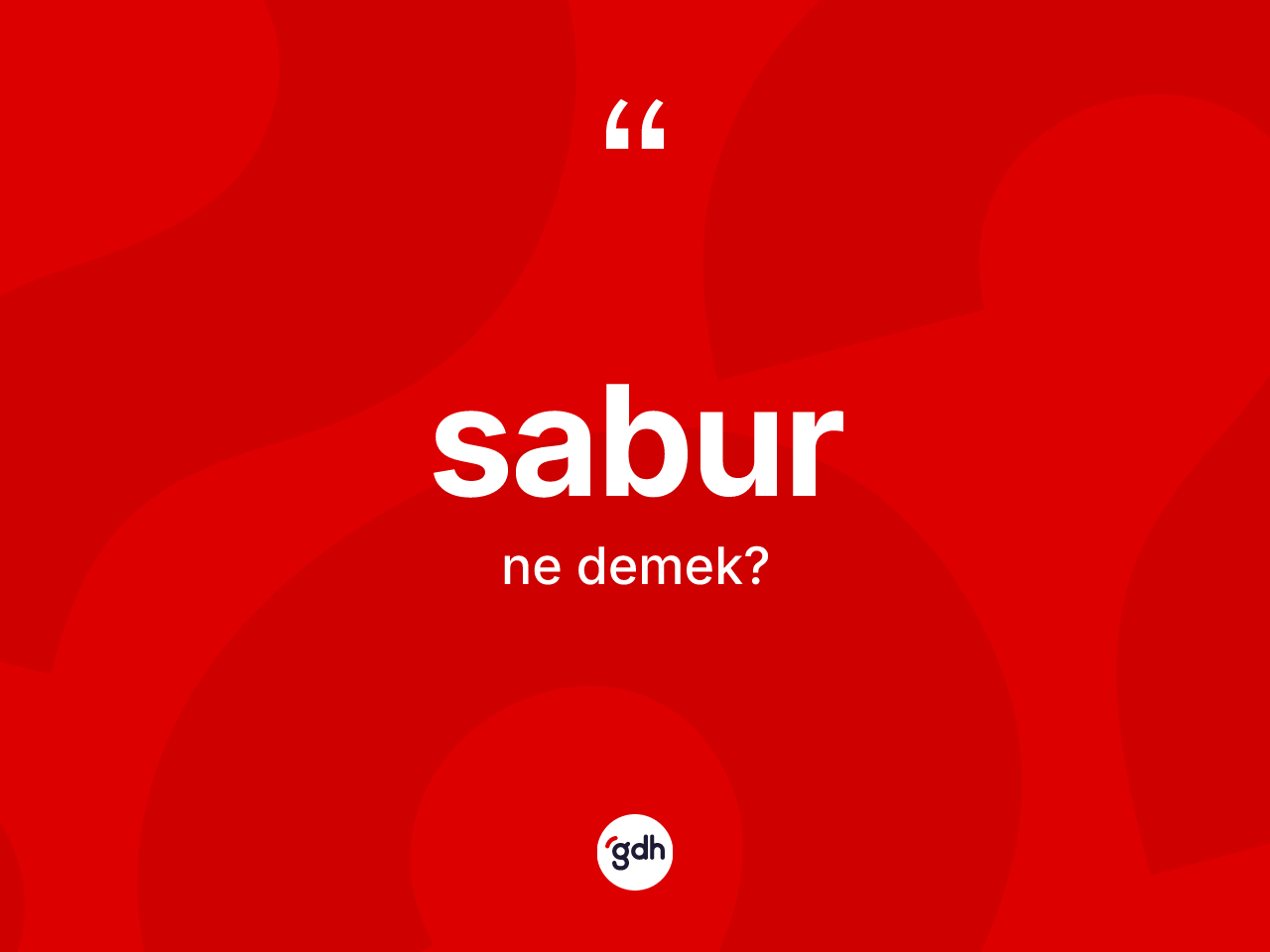 Sabur kelimesinin tanımı nedir? Sabur kelimesinin TDK'ya göre açıklaması nedir?