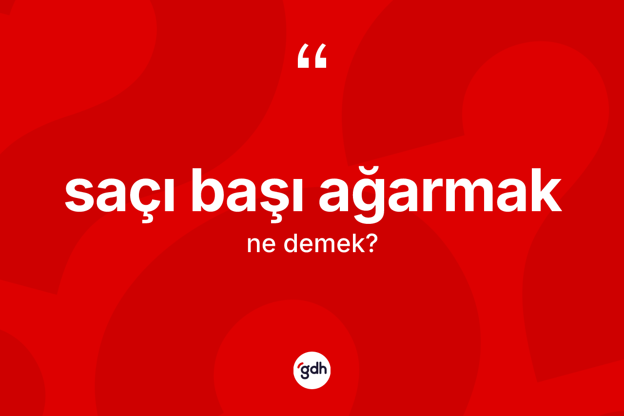 Saçı başı ağarmak ifadesinin sözlükteki anlamı nedir? Saçı başı ağarmak ifadesinin TDK'ya göre anlamı nedir?