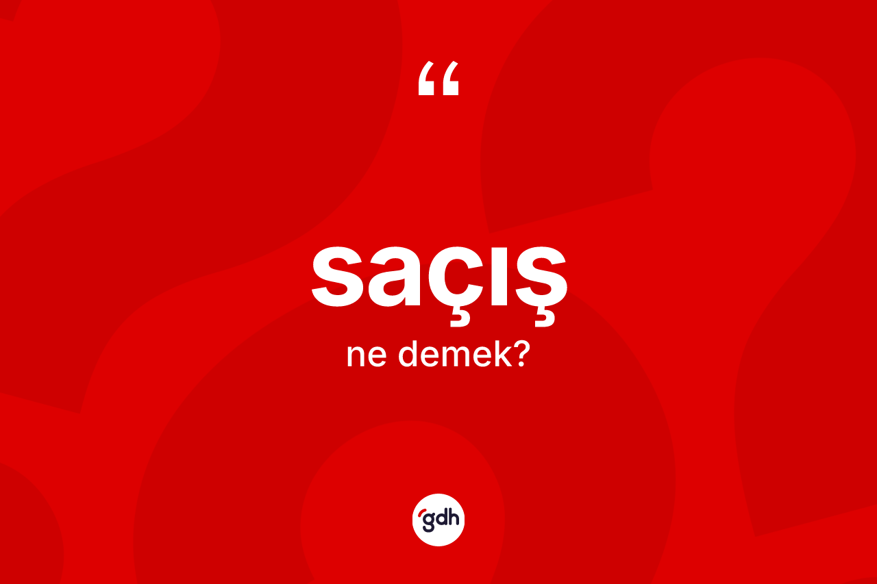 Saçış ne demek? Saçış kelimesinin TDK'ya göre açıklaması nedir?
