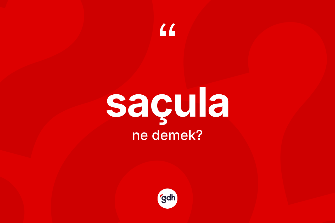 Saçula kelimesi nedir? Saçula kelimesinin kaç farklı anlamı var?