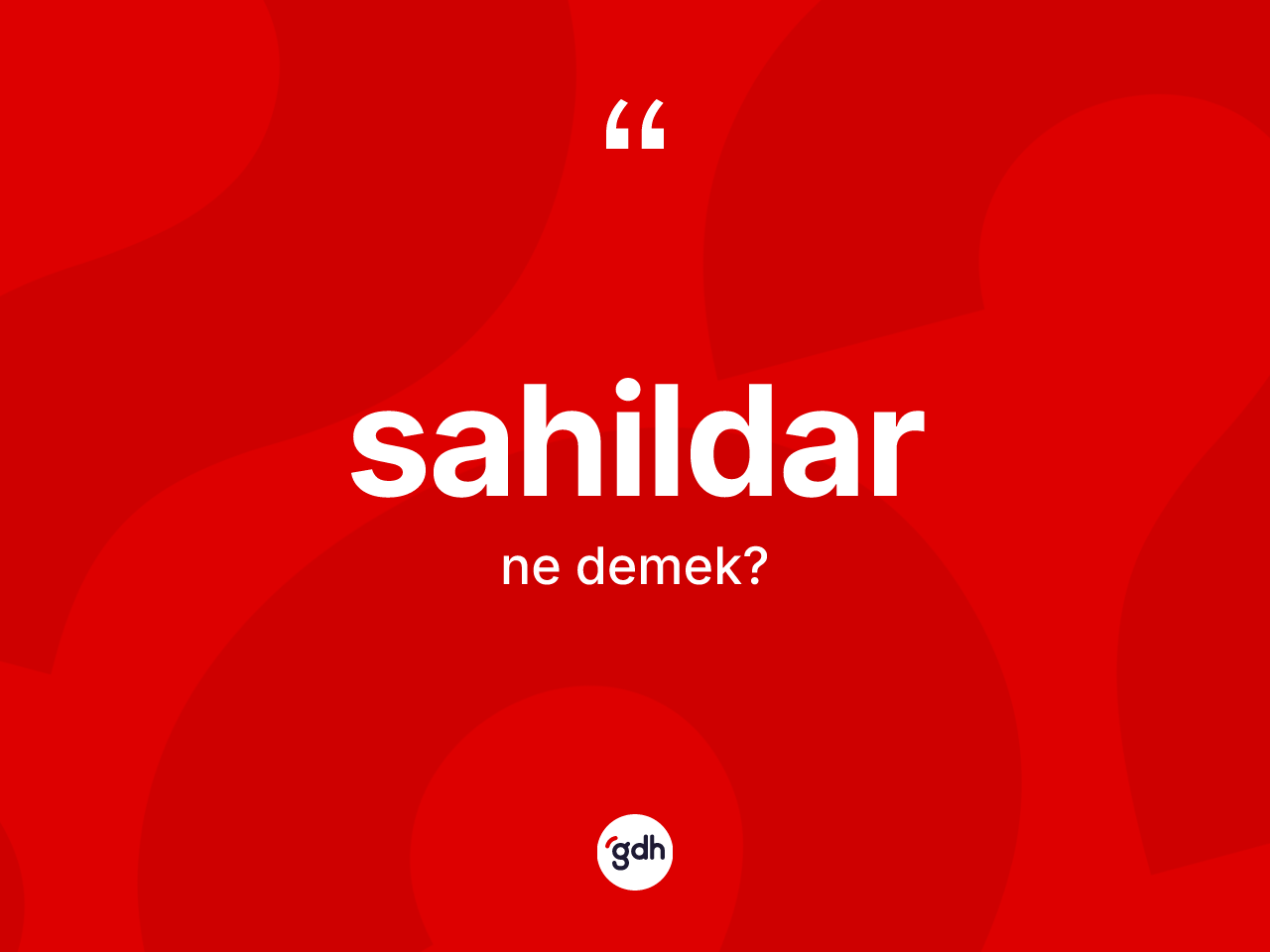 Sahildar kelimesinin sözlükteki tanımı nedir? Sahildar kelimesinin özellikleri nelerdir?